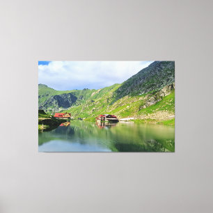 Em Tela Reflexo do Lago Bâlea – Impressão Alpina dos Cárpa