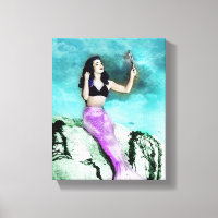 Rockabilly Mermaid Impressão
