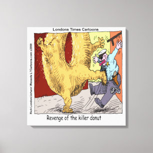 Em Tela Rosquinha Vs Policial Impressão De Cartoons Engra