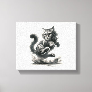 Em Tela Salto de Sussurros Selvagens - Impressão de Arte d