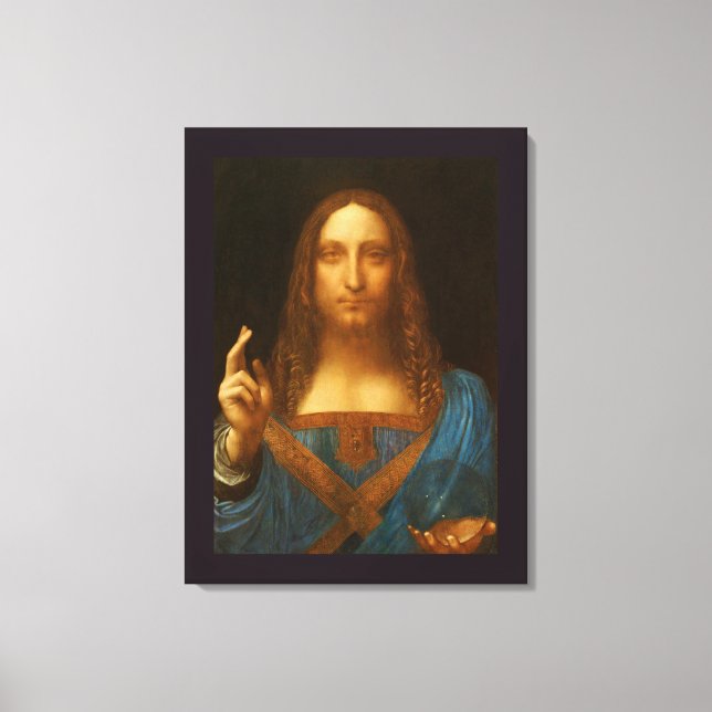 EM TELA SALVATOR MUNDI FINE ART IMPRESSÃO (Frente)