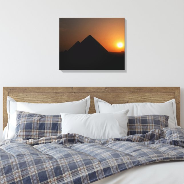 Em Tela Sunset sobre a Pirâmide do Excelente - Impressão d (Insitu(Quarto))