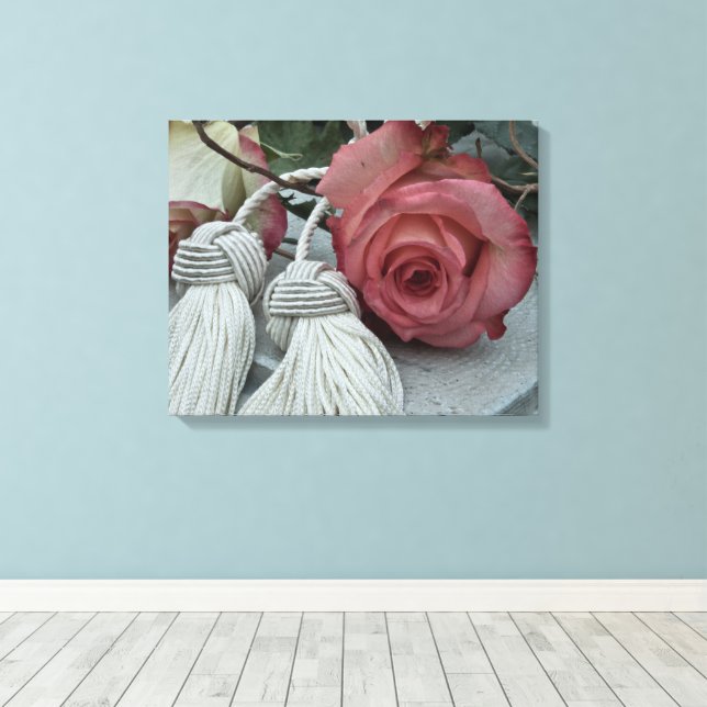 Em Tela Telas de impressão de rosas e bruxelas (Insitu(piso de madeira))