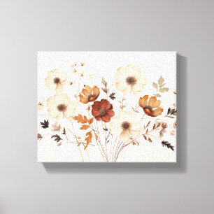 Em Tela Vintage Botanical Decor Impressão Canva Art