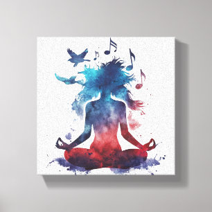 Em Tela Yoga Art Impressão / Yoga Trabalho de arte / Yoga 