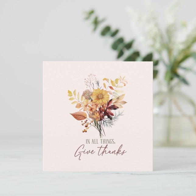 Em Todas As Coisas, Os Obrigados Do Outono (Em pé/Frente)