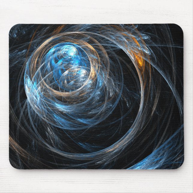 Em todo o mundo arte abstracta Mousepad (Frente)