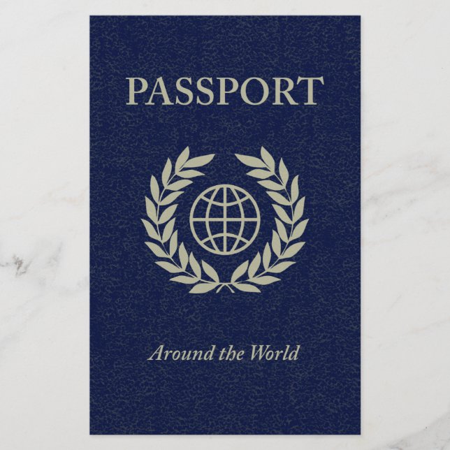 em todo o mundo: passaporte (Frente)