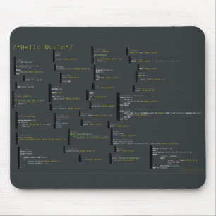 Em torno olá! do mundo Mousepad