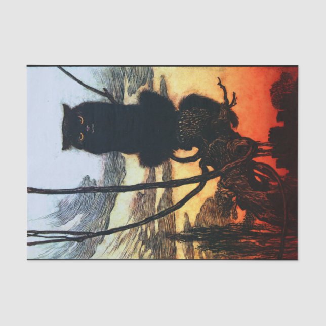 Em um lenço de papel do gato (Frente )