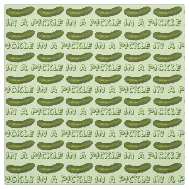 Em um Tecido de picles verdes e estaladiços (Modelo)