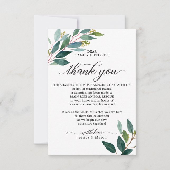 Em Vez De Favores, Obrigado A Colocar O Cartão Ver (Frente)