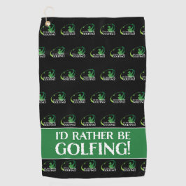 Em vez de Jogar Golfe Modern Golfer Esportes Preto