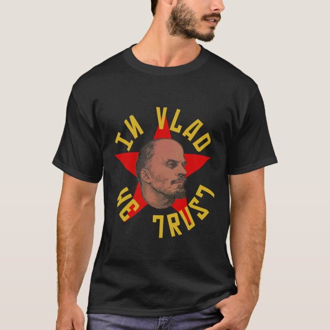 Em Vlad nós confiamos a camisa dos homens (Frente)