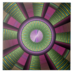 Em volta de e arte decorativa moderna colorida do