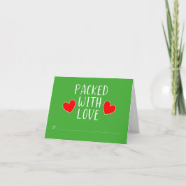 Embalado com Cartão de Nota de Amor