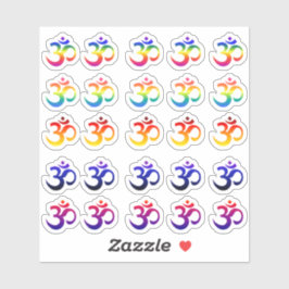 Embalagem adesivo de cor gradiente Ohm