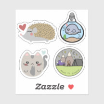 Embalagem com adesivos O