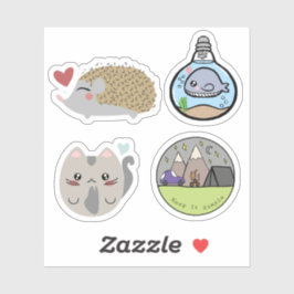 Embalagem com adesivos O