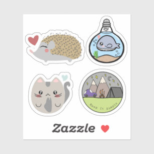 Embalagem com adesivos O