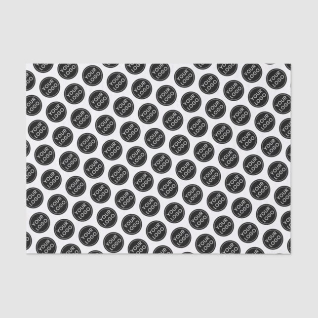 Embalagem comercial de papel de tecidos com logoti (Frente )