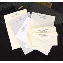 Embalagem de 100 folhas de papelaria em tinta elev