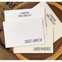 Embalagem de 25 Cartões de Nota Dobrados Mackenzie