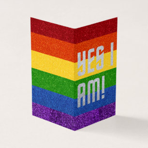 Embalagem de 25 LGBT - Sim, eu sou! Cartão de Saíd