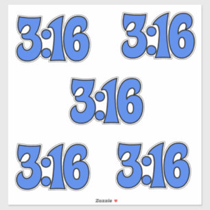 Embalagem de 3:16, 5 adesivos