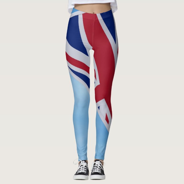 Embalagem de bandeira da União em leggings (Frente)