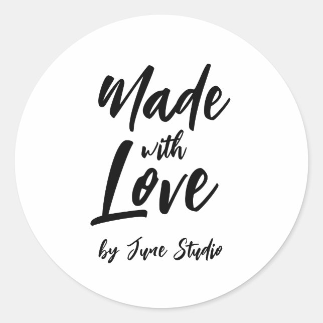 Embalagem de pincel feita à mão com adesivo de pac (Frente)