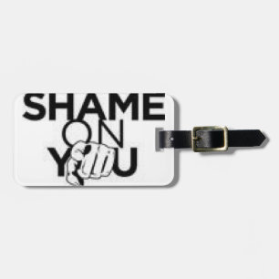 Embalagem traseira e etiqueta de bagagem com corre