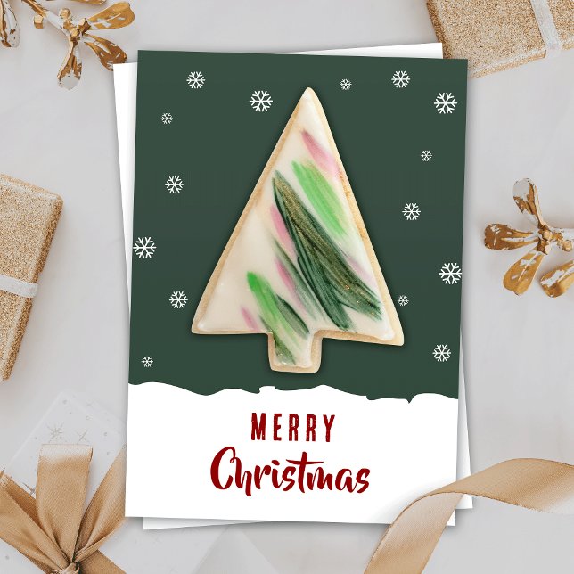 Embalagens de biscoitos de Natal Cartões de Vídeo  (Add your custom message and make your personalized Christmas cookie cards)