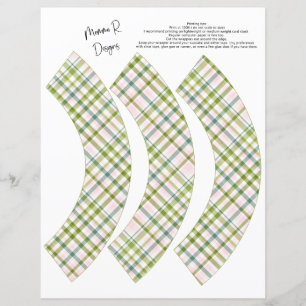 EMBALAGENS DE CUPCAKE VERDE E TINTA