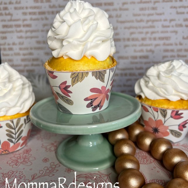 Embalagens para Cupcakes de flores, Folha de cupca (Criador carregado)