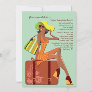 Embalei a minha bolsa a afastar o Convite de festa