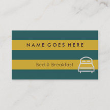 "Embandeira" cartões de visitas de B&B