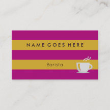 "Embandeira" cartões de visitas de Barista