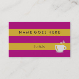 "Embandeira" cartões de visitas de Barista