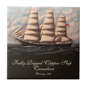 Embarcação de Clipper Canadiano Totalmente Rigoros