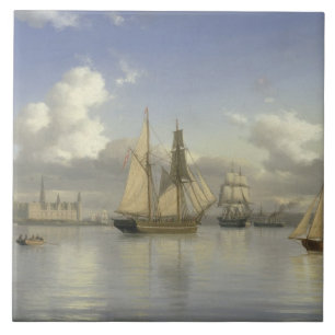 Embarcações de navigação fora do castelo de