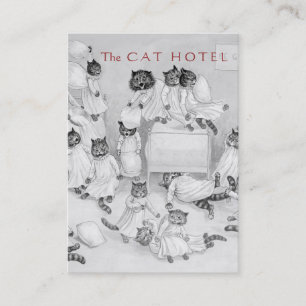 Embarque do gato/clínica do veterinário - cartão