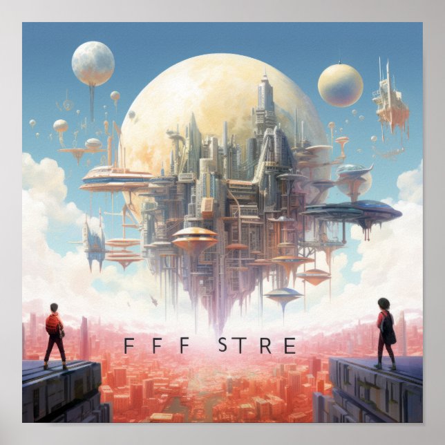 Embarque o futuro" - Poster inspirador para a maio (Frente)