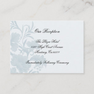 Embassy Floral Blue Receptor Inserir Cartões