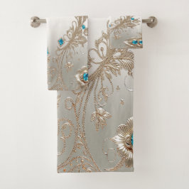 Embelificação de Dourados Pedras Azuis Conjunto de