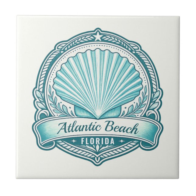 Emblema Costeiro de Atlantic Beach FL (Frente)