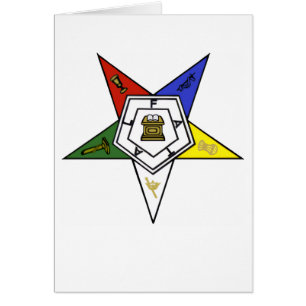 Emblema da Ordem da Estrela do Oriente Cartão