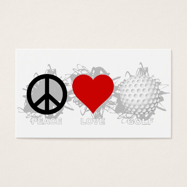 Emblema de Golf de Paz e Amor (Frente)