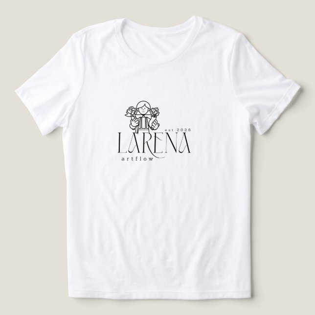 Emblema de Logotipo Floral LARENA Artflow (Design frontal)