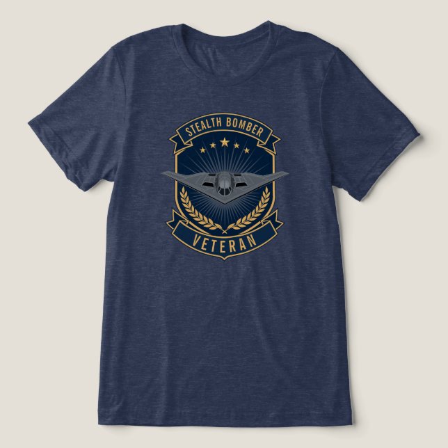 Emblema de Veterano do Bombardeiro Stealth B-2 Spi (Design frontal)